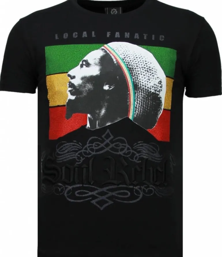 T-shirt Heren - Soul Rebel - Zwart