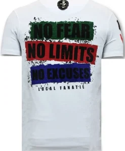 T-shirt Heren - The Joker Chaos - Wit