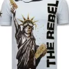 T-shirt Heren - The Rebel - Wit