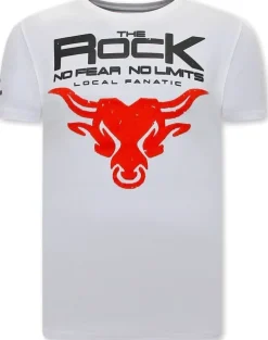 T-shirt Heren - The Rock - Wit