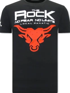 T-shirt Heren - The Rock - Zwart