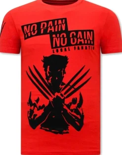 T-shirt Heren - Wolverine - Rood