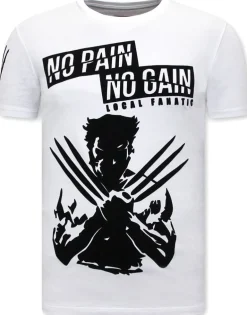 T-shirt Heren - Wolverine - Wit
