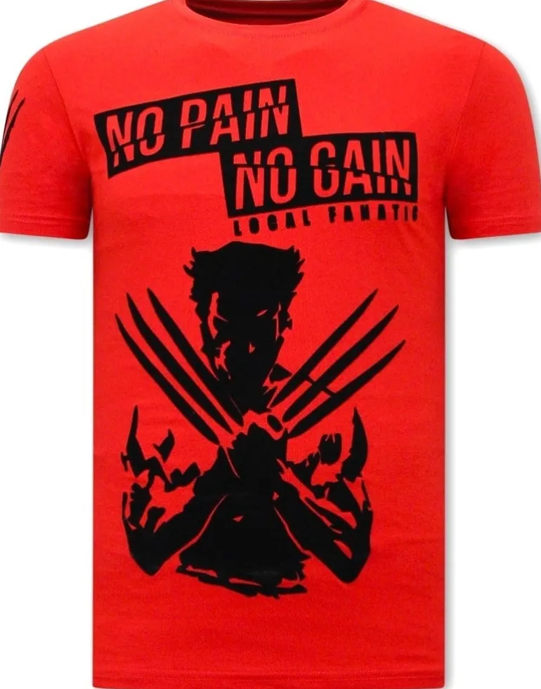 T-shirt Heren - Wolverine - Rood